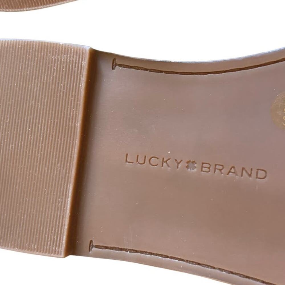 NEW Lucky Brand Kimaya Sandals Women's Size 8.5 M Purple Orchid Leather Summer - Picture 10 of 11